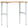 vidaXL arbejdsb&aelig;nk 100x60x(73-99,5) cm massivt akacietr&aelig; rektangul&aelig;r