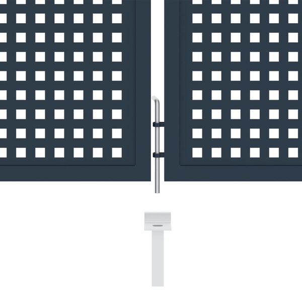 vidaXL hegnsl&aring;ge 306x125 cm st&aring;l antracitgr&aring;