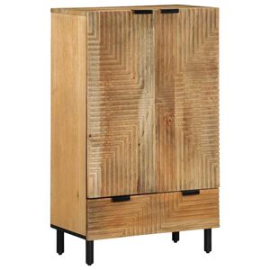 vidaXL skab 60x33x100 cm massivt mangotr&aelig; brun