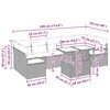 vidaXL Havesofa S&aelig;t med pude 8 pcs Gr&aring; polyrattan