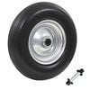vidaXL trilleb&oslash;rshjul med aksel massivt PU 4.00-8 390 mm