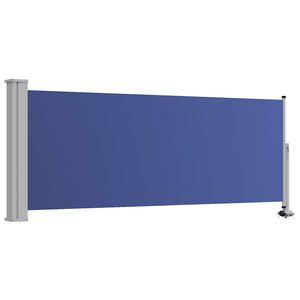 vidaXL sammenrullelig sidemarkise til terrassen 100 x 300 cm bl&aring;