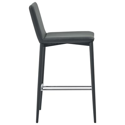vidaXL barstole 4 stk. kunstlæder grå