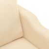 vidaXL 3-personers sofa 210 cm stof cremefarvet