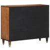 vidaXL Sideboard med hylde Brun 90 x 33 x 75 cm Massivt mangotr&aelig;