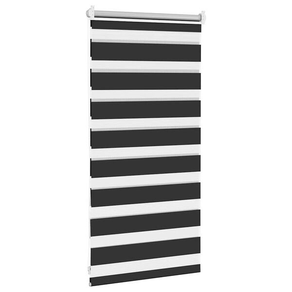 Rullegardin i zebradesign 40 x 100 cm sort