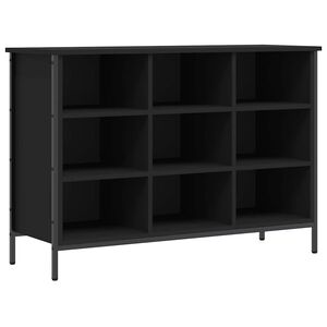 vidaXL skoreol 100x35x70 cm konstrueret tr&aelig; sort