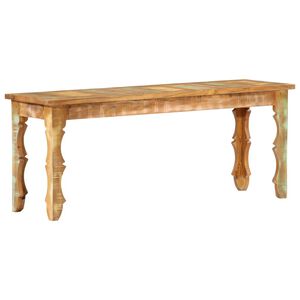 vidaXL b&aelig;nk 110x35x45 cm massivt genbrugstr&aelig;
