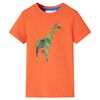 T-shirt til b&oslash;rn str. 140 lys orange