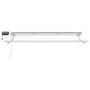vidaXL Manuel markise-ramme med LED-lys Brun 3 x 2,5 m