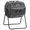 vidaXL kompostbeholder til have 73x64x95 cm 160 l sort