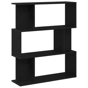 vidaXL bogreol 80x24x96 cm konstrueret tr&aelig; sort-eg