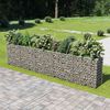 vidaXL gabion-h&oslash;jbed 450x50x100 cm galvaniseret st&aring;l