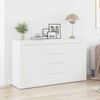 vidaXL Sideboard med skuffe Hvid 120 x 36 x 69 cm Konstrueret tr&aelig;