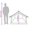 vidaXL 2-personers campingtelt vandtæt olivengrøn