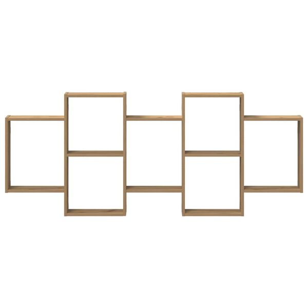 vidaXL v&aelig;ghylde 159x18x65 cm konstrueret tr&aelig; egetr&aelig;sfarve