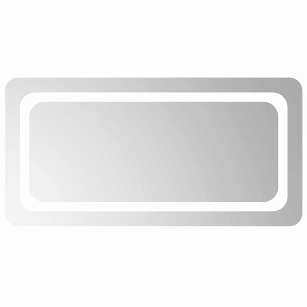 vidaXL badev&aelig;relsesspejl med LED-lys 80x40 cm