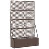 vidaXL Have Trellis Planter Brun 105 x 30 x 170 cm Metal