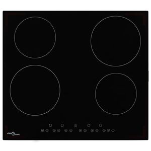 vidaXL keramisk kogeplade med 4 br&aelig;ndere Touch Control 6000 W