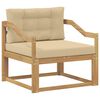 vidaXL Udend&oslash;rs Mellem Sofa Polyester Hvid