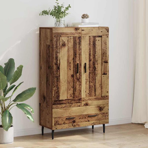 vidaXL Highboard Gammelt tr&aelig; 69,5 x 31 x 115 cm Konstrueret tr&aelig;