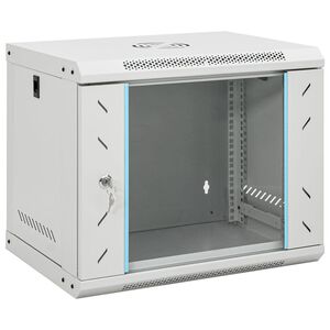 vidaXL v&aelig;gh&aelig;ngt netv&aelig;rksskab 53x40x45 cm 9U IP20 19