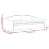 vidaXL daybed med madras 90x200 cm stof cremefarvet