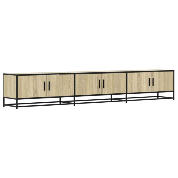 vidaXL tv-bord 240x35x41 cm konstrueret tr&aelig; sonoma-eg