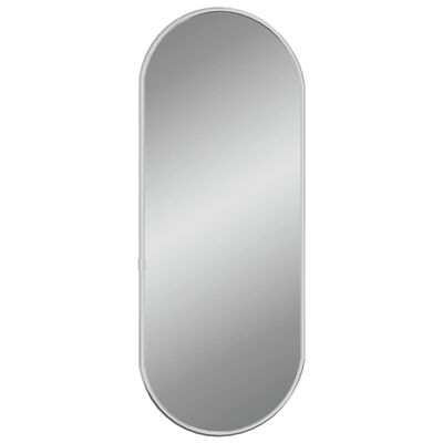 vidaXL vægspejl 50x20 cm oval sølvfarvet