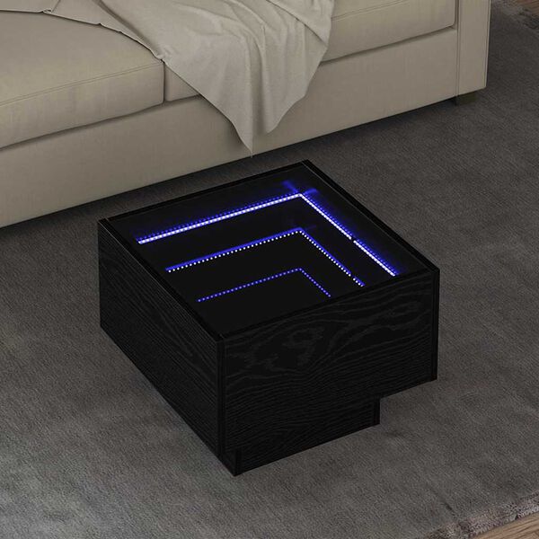 vidaXL Sofabord Sort eg 40 x 40 x 30 cm Konstrueret tr&aelig;