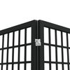 vidaXL 4-panels rumdeler 160x170 cm foldbar japansk stil sort