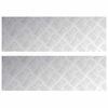 vidaXL Trappe Tread 2 stk. 75 x 25 cm S&oslash;lv Aluminium Rektangul&aelig;r