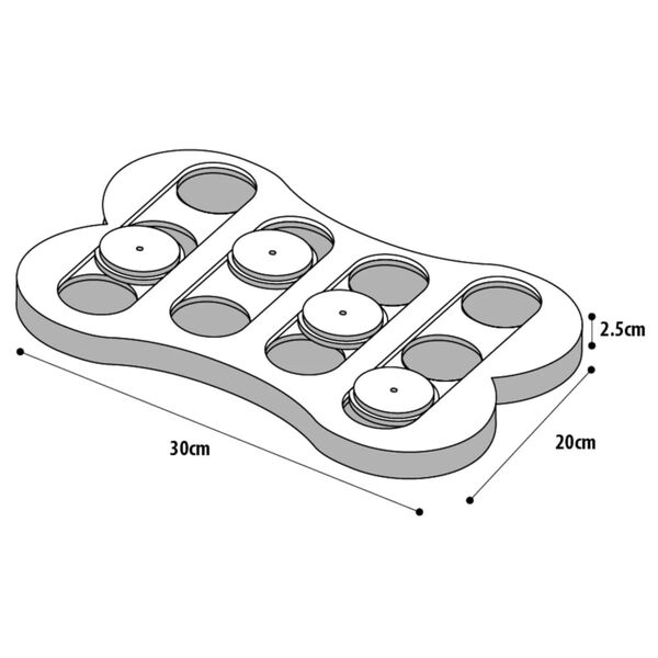 FLAMINGO leget&oslash;j til hjernetr&aelig;ning Apollo 30x20 cm tr&aelig;