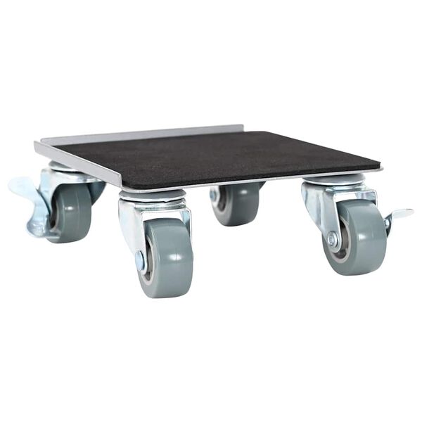 vidaXL m&oslash;belruller 4 stk. med l&oslash;fteanordning 13,5x13,5x6 cm st&aring;l 1300 kg