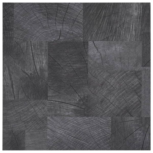 vidaXL selvklæbende gulvbrædder 5,11 m² PVC træstruktur grå