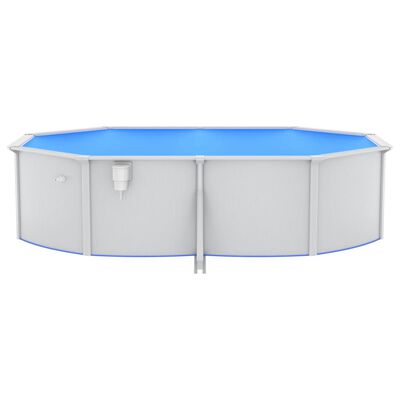 vidaXL swimmingpool med poolstige 490x360x120 cm