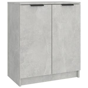 vidaXL skoskab 59x35x70 cm konstrueret tr&aelig; betongr&aring;