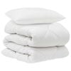 vidaXL Dyne med pude 2 pcs Hvid Microfiber