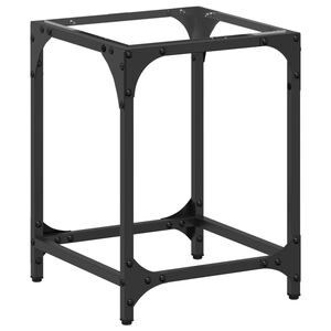 vidaXL sofabord med transparent glastop 30x30x40 cm st&aring;l