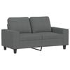 vidaXL 2-personers sofa 120 cm stof m&oslash;rkegr&aring;