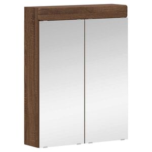 vidaXL Badev&aelig;relsesspejlskab TULUM Brun eg 60 x 16,5 x 78 cm