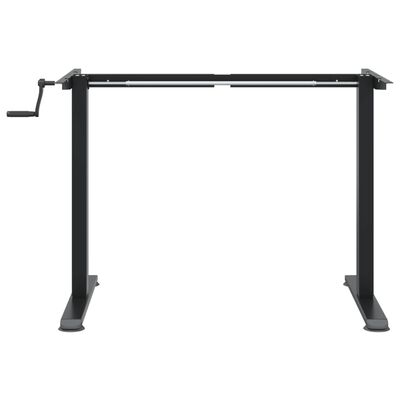 vidaXL stel til stå-skrivebord (94-135)x60x(70-114) cm stål sort