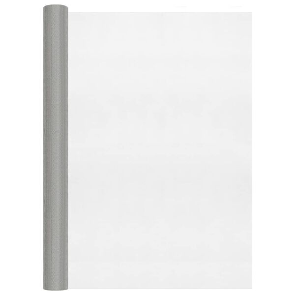 vidaXL net 112x500 cm rustfrit st&aring;l s&oslash;lvfarvet