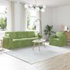 vidaXL Sofa S&aelig;t 2 pcs Lys gr&oslash;n 228 x 78 x 80 cm Fl&oslash;jl