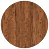 vidaXL Bordplade &Oslash; 90 x 2,5 cm Rund Massivt Eg Tr&aelig; Lys Brun