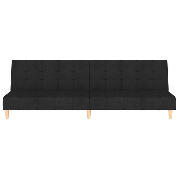 vidaXL 2-personers sovesofa stof sort