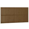 vidaXL sengegavl 166x3x90 cm massivt fyrretr&aelig; gyldenbrun