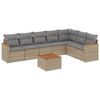 vidaXL havesofas&aelig;t 8 dele med hynder polyrattan beige