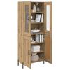 vidaXL Highboard Artisan Egetr&aelig; 69,5 x 34 x 180 cm Konstrueret tr&aelig;