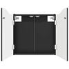 vidaXL Dartboard Skab Sort 56 x 12 x 63 cm Konstrueret tr&aelig;